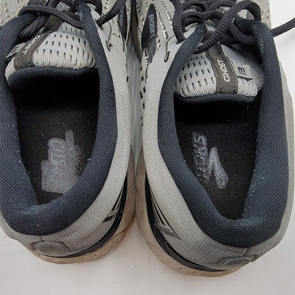 Brooks Ghost 13 Grey  Black Athletic Low Top 1103481D040 Men\'s US Size 12 main image 10